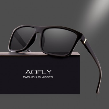 AOFLY BRAND DESIGN Polarized Sunglasses Men Square Frame Sun Glasses For Women Vintage Retro Goggles Eyewear Gafas UV400 AF8066