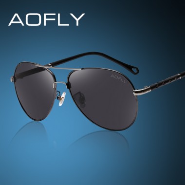 AOFLY Classic Sunglasses Men Polarized Sunglasses Male Sun Glasses Brand Designer Vintage Goggle Mirror Coating Lens AF8023