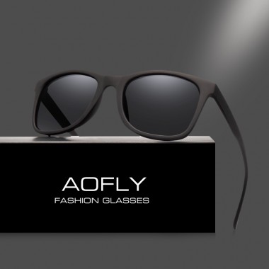AOFLY Square Vintage Polarized Sunglasses Mens Famous Luxury Brand Designer Sun glasses Male HD Lens Gafas Oculos AF8036