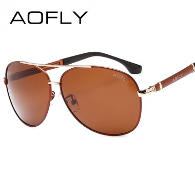 AOFLY Fashion Sunglasses Men Polarized Sunglasses Men Driving Mirrors Coating Points Eyewear Male Pilot Sun Glasses UV400 AF8026