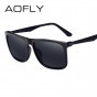 AOFLY BRAND DESIGN Classic Polarized Sunglasses Men Driving Square Black Frame Sun Glasses for Men Eyewear Male Oculos UV400