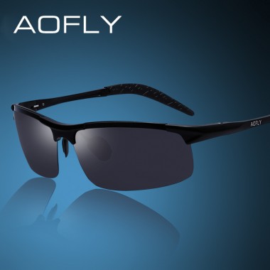 AOFLY Brand Design Men's Aluminum Magnesium Sun Glasses HD Polarized UV400 Sun Glasses oculos Male Eyewear Sunglasses For Men