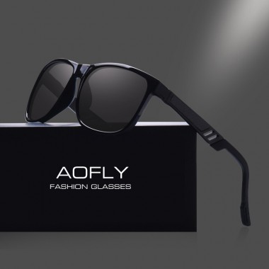 AOFLY BRAND DESIGN Classic Polarized Sunglasses Men Vintage Polaroid HD Lens Sun Glasses Male Square Driving Goggles UV400