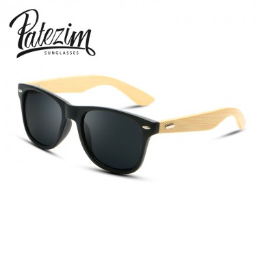 2018 Fashion Sunglasses bamboo Men brand Designer With Logo Women aviator Half Frame Glasses Driving UV400 gafas de sol mujer