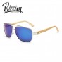 Real Bamboo Classic Rectangle Aviator Sunglasses Men Wood Foot Fashion Mens Sunglasses brand designer UV400 oculos de sol Women