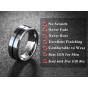 Modyle 2017 Fashion Thin Blue Line Tungsten Ring Wedding Brand 8MM Tungsten Carbide Rings for Men Jewelry