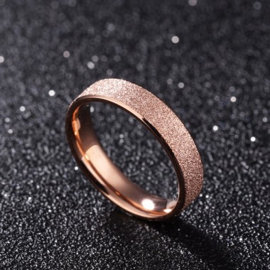 Modyle Fashion Jewelry High Quality 316L Stainless Steel Rings Dull Polish Single Ring Wedding Ring Engagement Ring