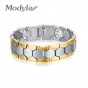 Modyle Gold-Color Men Bracelet Jewelry Energy Health Magnetic Bracelets for Man Charm Balance Bracelets