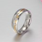 Modyle new fashion wedding rings for couples stainless steel ring with AAA+ CZ stone jewelry never fade
