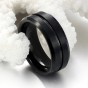 Wholesale New Europe and America Fashion men jewelry Black Pure Tungsten Steel Rings Classic Personality Ring for Men