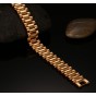 Modyle Men Bracelet Gold-Color 22cm Chunky Chain Bracelets Bangles Stainless Steel Male Jewelry Gift