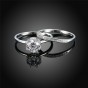Modyle 100% Pure 925 Sterling silver bridal sets rings fo women men vintage simple wedding ring bijoux