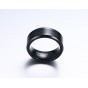 Modyle 2017 Fashion Punk Men's Tungsten Carbide Rings 8MM Black Carbon Fiber Inlay and Beveled Edges Wedding Ring for Lovers