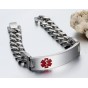 Modyle Fashion Medical Bracelet for Men Jewelry High Quality Stainless Steel Bracelets & Bangles Two Size