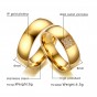 Modyle 2017 Simple Wedding Rings for Women Men Elegant AAA CZ Stones Gold-color Ring Alliance Promise Engagement Band Gift