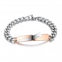 Modyle 2017 New Fashion Couple Bracelets Stainless Steel Bracelets For Women Men Jewelry Customized Named Bracelet