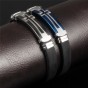 Modyle Big Cross Man Wrap Bracelets Fashion New Silicone Stainless Steel Vintage Men Jewelry Charm Accessories
