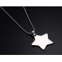 Wholesale Star Pendant Necklace 316L Stainless Steel Star Necklaces Pendants for Men Women Free Chain