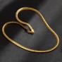 Modyle 2017 New Fashion Men Jewelry 4-8mm Wide Gold-Color Long Chain Necklace For Men Wholesale Free Shipping