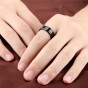 Modyle Fashion Black Tungsten Ring For Men Tungsten Wedding Ring Jewelry Fashion Men's Big Ring
