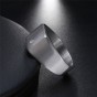 Modyle New Black Silver Color High Polished 316L Stainless Steel Rings Punk Rock CZ Stone Men Jewelry
