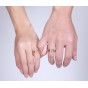 Modyle New Fashion Gold Color Wedding Rings For Men And Women Stainless Steel Wedding Rings Only For 1 Piece Price Free Shipping