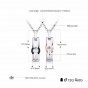 Modyle Stainless Steel Couple Necklace Lovers Jewelry Pendant Necklace Men Necklace Rose Gold-Color Necklace Women Wholesale