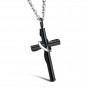 Modyle Cross Necklaces&Pendants For Men and Women Stainless Steel Gold-Color Male Pendant Necklaces Prayer Jewelry