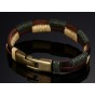 High Quality Vintage Rope Hand Bracelet For Men Classical Vintage Style Genuine Leather Bronze Alloy Buckle