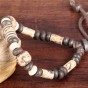 Fashion Vintage Jewelry Unisex Clay Bracelets Handmade Beaded Hand Rope Ceramic Bracelet For Women Men Adjustable Length