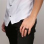 Modyle 2018 New Simple 316L Stainless Steel Blank Plain Men Ring Jewelry Punk Style Black Color Men Rings