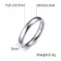 Modyle 2017 New Fashion New Fashion Ring Silver-Color Stainless Steel Ring for Women High Quality Ring Jewelry