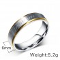 Modyle Gold-Color Stainless Steel Titanium Men Women Titanium 316L Forever Love Ring Promise Lovers Couple Rings Wedding Rings