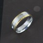Modyle Gold-Color Stainless Steel Titanium Men Women Titanium 316L Forever Love Ring Promise Lovers Couple Rings Wedding Rings