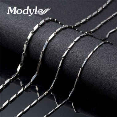 Modyle 2017 New 2/3/4mm 18-24inch Mens Boys Girls Silver-Color Tone Link Necklace Stainless Steel Chain Gift Wholesale Price