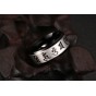 2017 High Quality Wedding Rings For Men Jewelry Stainless Steel Ring Traditional Om Mani Padme Hum Men Ring Black Color