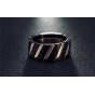 Modyle 2018 New Fashion Stainless Steel Jewelry Rose Gold Color Surface Width 10 MM Men Wedding Ring for Men
