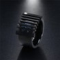 Modyle New Punk Retro Fashion Black Color Men Rings Big Carved Design Rings for Men Male Jewelry Accessories