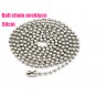 Stainless Steel Silver Ball Beads Chain Men Necklace Bracelet Jewelry Making Accessories