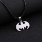 Luxury Men Jewelry Pendant Necklaces Pendants Letter Go Leather Chain Necklace Fashion Punk Women Jewelry Gift Accessories