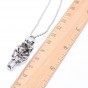 2018 Skull Love Pendant Necklace Men Women Infinity Love Necklace Silver Plated Couple Skulls Hug Chain Pendant Men jewelry