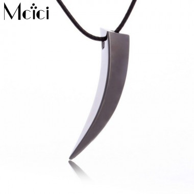 Brave Men Stainless Steel Wolf Tooth Spike Pendant Necklace Men Personality Male Necklace Jewelry For Friends Gift