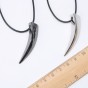 Brave Men Stainless Steel Wolf Tooth Spike Pendant Necklace Men Personality Male Necklace Jewelry For Friends Gift