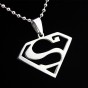 Vintage Stainless Steel Steampunk Man Letter S Necklaces Pendants for Women with Chain Maxi Overwatch Statement Necklace Gift