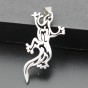 Hollow Gecko Steampunk Stainless Steel Necklaces & Pendants Chain Women Men Jewelry Statement Necklace Chokers Bijoux Gift