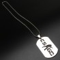 Games Stainless Steel Round Bead Chain Pendant Necklaces Male Collier Best Friends Statement Men Jewelry Fans Gift Bijouterie
