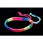 Rainbow Handmade string Bracelets Rope Friendship Night club Favorite Woven Bracelet For Women Men
