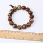 DIA16mm Natural Bodhi Seeds Wooden Beads Bracelet for Men Buddhist Mala Pulseras Hombre Bracciali Men's Charm Bracelets Jewelry