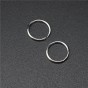 10mm Simple Small Hoop Earrings Fashion Silver Color Jewelry For Men Women Birthday's Gift Choose Earrings Jewelry Accessories