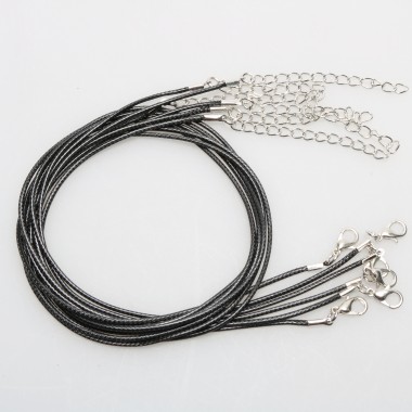 6pcs/lot Choker Necklace Wax Rope Chain DIY Necklace Jewelry Chain Necklace Fashion Jewelry Accessories For Women Man
